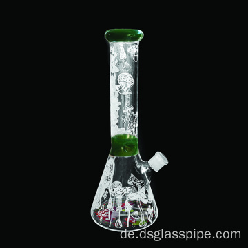 Neues Design 14 Zoll Pilz Sandstrahlbecher Shisha Glass Rauchen Wasserpfeife